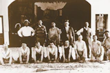 Getting a smooth floor in 1921 was a laborious business.