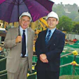Archie McKay and his son, Richard, handle a wide variety of projects, from this job site at the National Art Gallery to Edinburgh Castle (in the background).