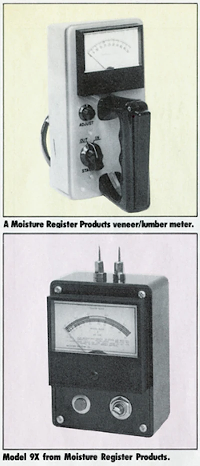 Moisture meter technology has come a long way from these antiques pictured in the April/May 1988 issue.