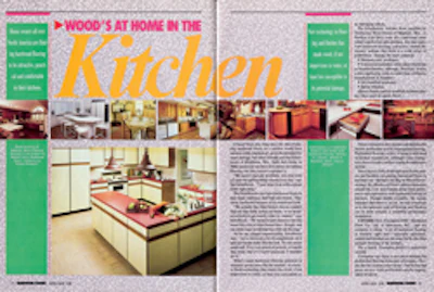Thankfully, magazine layouts like this '80s nightmare from the April/May 1988 issue have gone the way of giant shoulder pads.