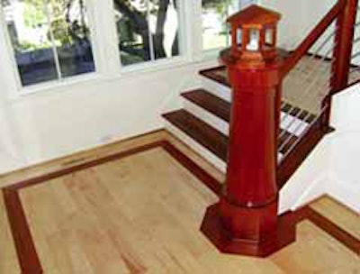 Sometimes design elements in the home lead to simple wood floor upgrades that are an easy sell.