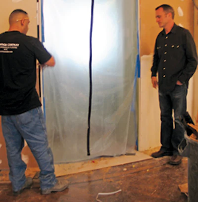 Downs checks in on a Fifth Avenue finishing job in progress.