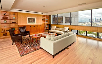 photo of living room with wood flooring