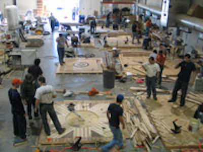 photo of flooring installation