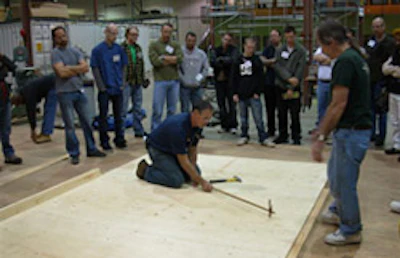photo of NWFA Intermediate Installation, Sand & Finish School