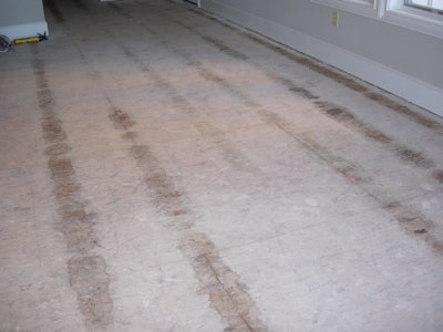 wood flooring plywood subfloor streaks