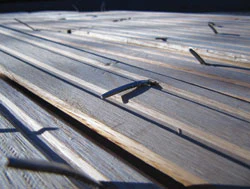 photo of nails in floor boards