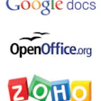 photo of Google, Open Office, and Zoho logos