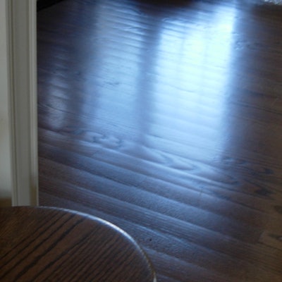 Crowned wood floor