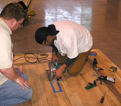 wood floor school NWFA