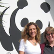 Amy Smith and I with the WWF Panda at the GFTN office in Santa Cruz, Bolivia.