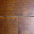 unstained tongue in gapping plank wood floor