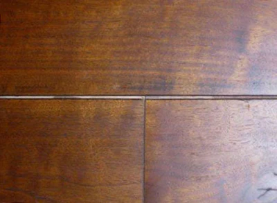 unstained tongue in gapping plank wood floor