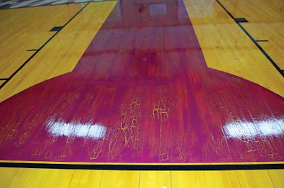 Final Four Basketball Court For Ncaa Women's Final Four Tournament Created By Praters Inc Of Chattanooga, Tennessee