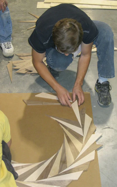 NWFA school for creating wood flooring jigs and medallions