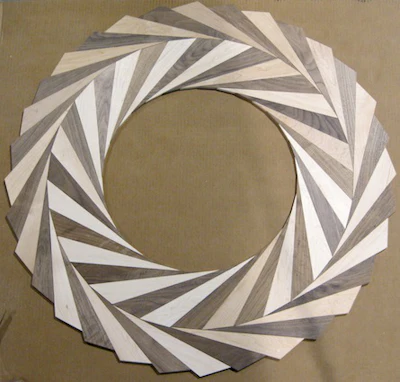 Medallion created by students at an NWFA flooring school held in St. Louis