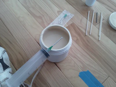Injecting Glue Wood Floor Repair 1 1