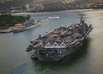Uss Carl Vinson In Pearl Harbor