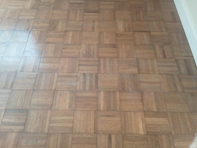 Fingerblock Parquet Before Sanding