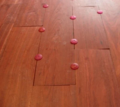 Twisted Brazilian Cherry Wood Floor With Overwood