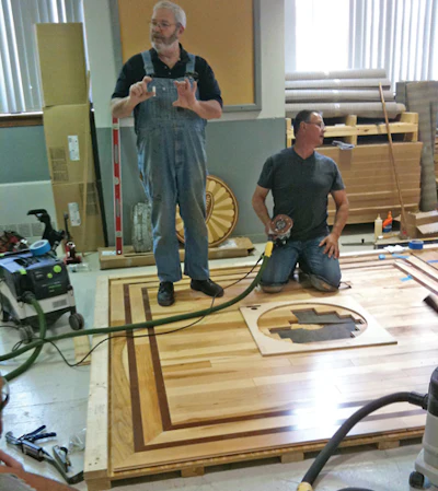 Wood Floor Medallion Instruction At Nwfa School
