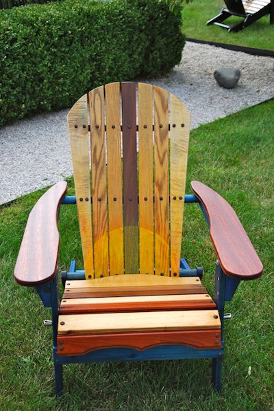 Hultman Flooring Adirondack Chair For Public Art Display Held In Porter, Ind