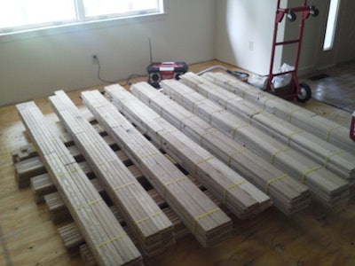 Stacked Wood Flooring