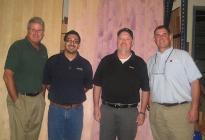 Bona team of Rob Johnson, Martin Ceballos, Dave Darsh and the Founder of the Philadelphia Floor Store, Mike Glavin