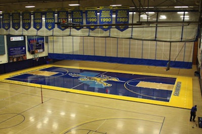 Cal State University Bakersfield Blue Basketball Floor