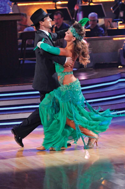 Ralph Macchio and Karina Smirnoff dance on ABC's Dancing With the Stars, and underfoot is solid beech wood flooring from Junckers Hardwood Inc