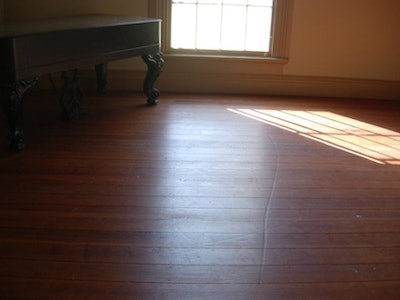 Dents In Wood Floor From Piano Wheels