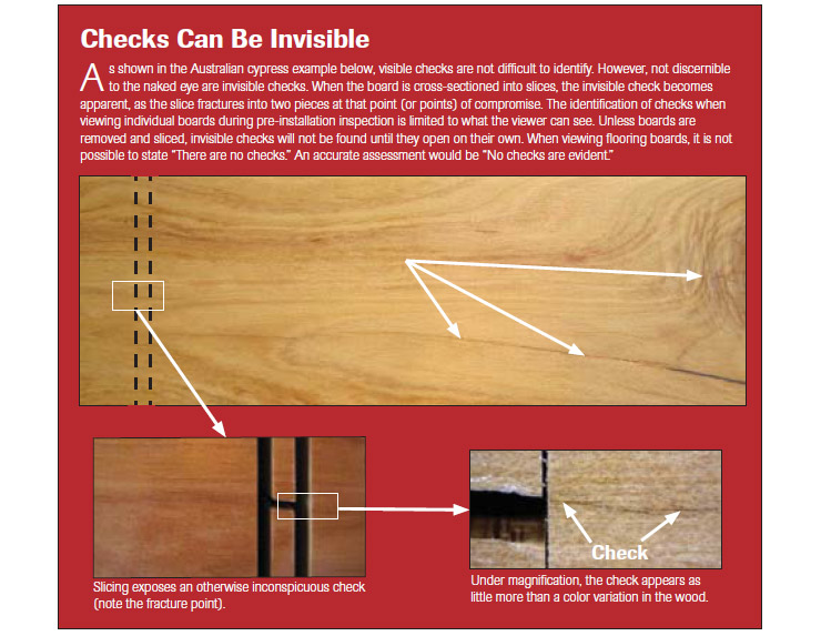 Understand What Causes Checking in Solid Wood Floors Wood Floor Business