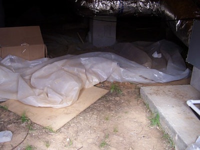 Crawl Space No Plastic