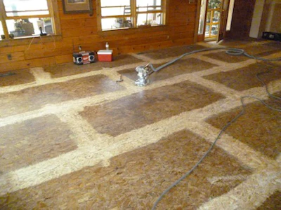 Osb Subfloor Flattened