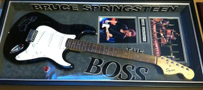 Bruce Springsteen Signed Guitar