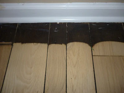 Nasty Wood Floor Resand Wall Line