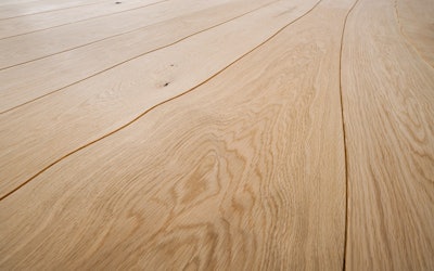 naturally curved wood flooring by Bolefloor