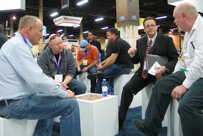 Attendees at Surfaces 2012 trade show in Las Vegas