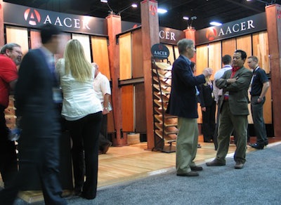 Wood Floor Manufacturer Aacer At The Surfaces 2012 Trade Show In Las Vegas