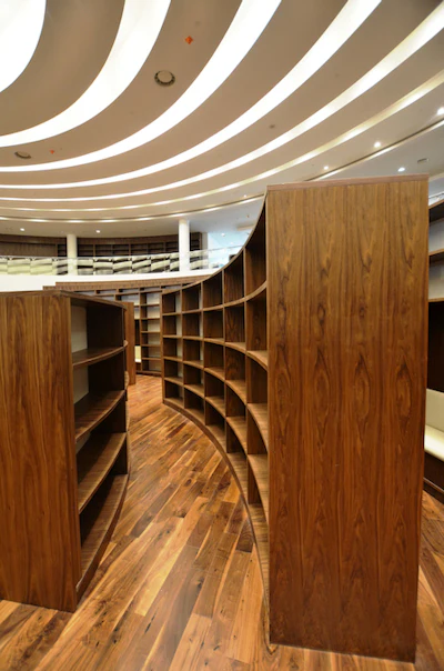 Zayed University library in Abu Dhabi in the United Arab Emirates