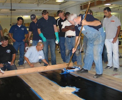 Howard Brickman Teaches Dye Application During An Nwfa School In August