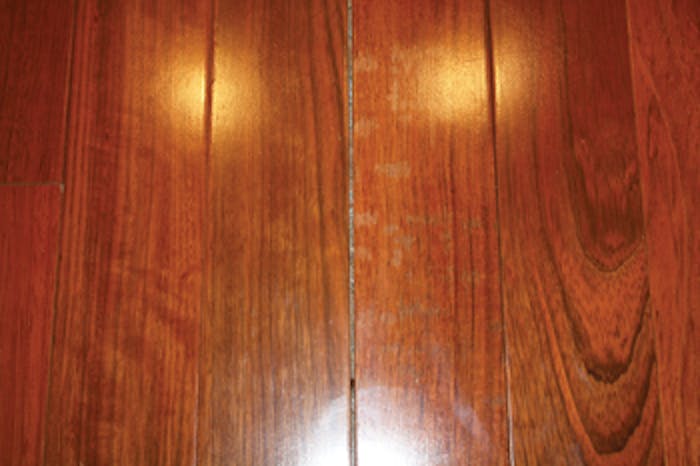 photo of gaps in flooring