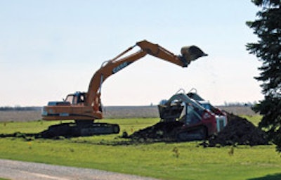 photo of backhoe