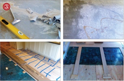 Photo of post-tension slab prep