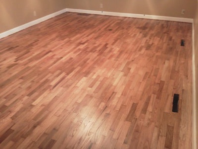 Shorts Floor Repaired With Finish