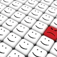 image of keyboard with happy and angry keys