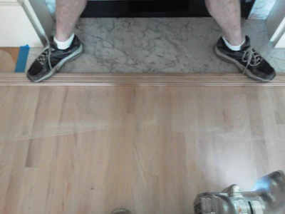 trick to protect marble fireplace when edging
