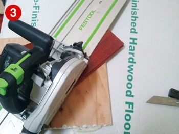 photo of saw cutting angle