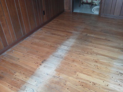 Wear Pattern In Wax Floor