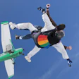 photo of skydivers